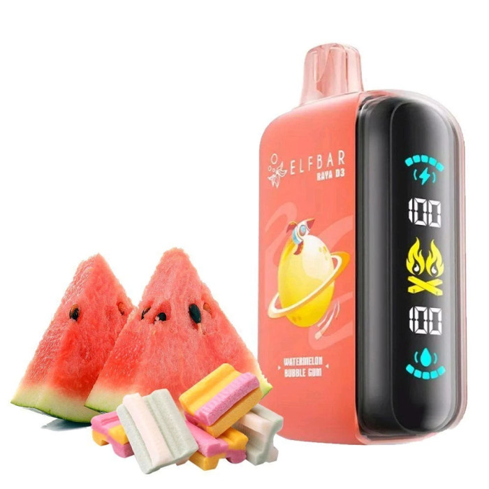 Elf Bar Watermelon Bubble Gum RAYA D3 25000