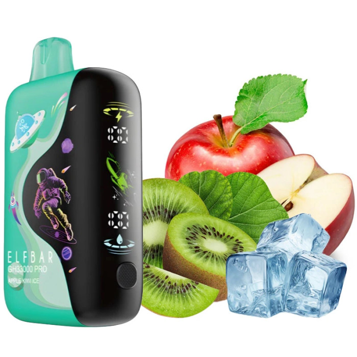 Elf Bar Apple Kiwi Ice GH33000 PRO