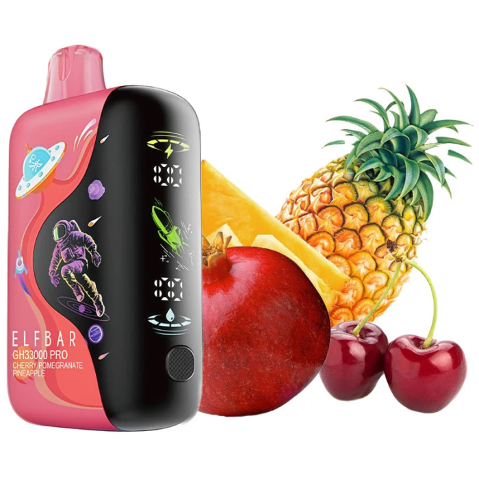 Elf Bar Cherry Pomegranate Pinnapple GH33000 PRO